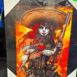 Vibrant Day of the Dead Art Print